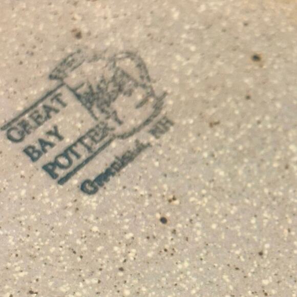 Great Bay Pottery Set of 2 Stoneware Handmade Coffee Mugs Country Farmhouse - Picture 7 of 8